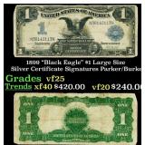 1899 $1 large size Silver Certificate "Black Eagle