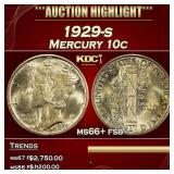 1929-s Mercury Dime 10c ms66+ fsb SEGS