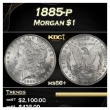 1885-p Morgan Dollar $1 ms66+ SEGS