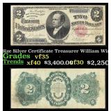 1891 $2 Large Size Silver Certificate "Windom Note