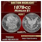1878-cc Morgan Dollar $1 ms65 PL SEGS