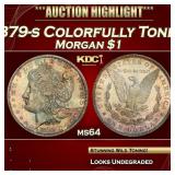 PCGS 1879-s Morgan Dollar Colorfully Toned $1 ms64