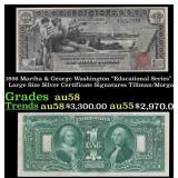 1896 $1 large size Silver Certificate Martha & Geo