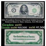 1934 $1000 Green Seal Federal Reserve Note Preside