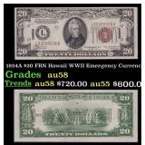 1934A $20 FRN Hawaii WWII Emergency Currency Grade