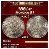 1881-p Morgan Dollar $1 ms66+ SEGS