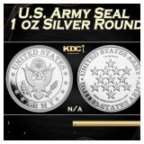 U.S. Army Seal 1 oz Silver Round Round