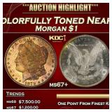 1879-s Morgan Dollar Colorfully Toned Near Top Pop