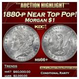 1880-p Morgan Dollar Near Top Pop! $1 ms66+ SEGS