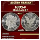 1883-p Morgan Dollar $1 ms65+ dmpl SEGS