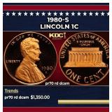 1980-s Proof Lincoln Cent 1c pr70 rd dcam SEGS