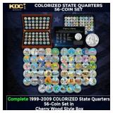 Complete 1999-2009 COLORIZED State Quarters 56-Coi