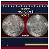 1896-p Morgan Dollar $1 Grades Select Unc