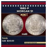 1885-p Morgan Dollar $1 Grades GEM Unc