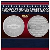 Chevrolet Genuine Parts Logo (1934-1940) 1 oz .999