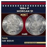 1884-p Morgan Dollar $1 Grades GEM Unc