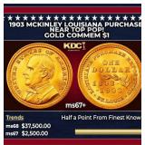 1903 McKinley Louisiana Purchase Gold Commem Dolla