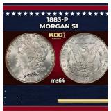 1883-p Morgan Dollar $1 Grades Choice Unc