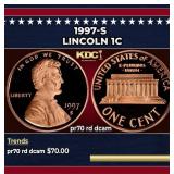 1997-s Proof Lincoln Cent 1c pr70 rd dcam SEGS