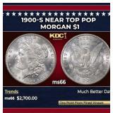 1900-s Morgan Dollar Near Top Pop $1 ms66 SEGS