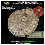 1x 1934 $1 Funnyback Blue Seal Silver Certificate