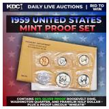 1959 United States Mint Silver Proof Set In Origin