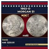 1902-o Morgan Dollar $1 Grades ms65