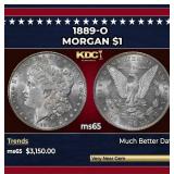 1889-o Morgan Dollar $1 ms65 USCG