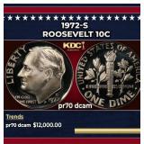 1972-s Proof Roosevelt Dime 10c pr70 dcam SEGS