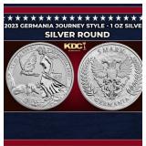 2023 Germania Journey Style - 1 oz Silver Round Ro