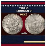 1902-o Morgan Dollar $1 Grades ms62+