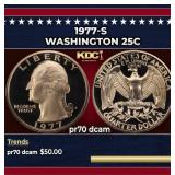 1977-s Proof Washington Quarter 25c pr70 dcam SEGS