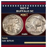 1927-p Buffalo Nickel 5c Grades ms64