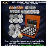 20th Century Complete Circulating Coin Collection