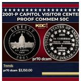 2001-p Capitol Visitor Center Proof Modern Commem