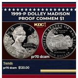 1999-P Dolley Madison Proof Modern Commem Dollar $