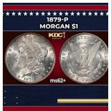 1879-p Morgan Dollar $1 Grades ms62+