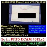 Original sealed box 5- 1986 United States Mint Pro
