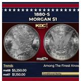 1880-s Morgan Dollar $1 ms67+ SEGS