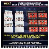 Full Ike Dollar Mint And Proof Sets 1973-1978, 12