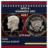 1973-s Proof Kennedy Half Dollar 50c pr70 dcam SEG