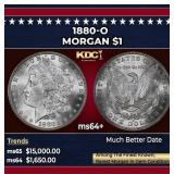 1880-o Morgan Dollar $1 ms64+ SEGS
