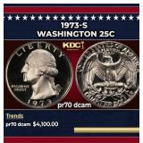 1973-s Proof Washington Quarter 25c pr70 dcam SEGS