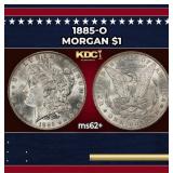 1885-o Morgan Dollar $1 Grades ms62+