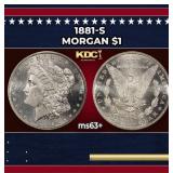 1881-s Morgan Dollar $1 Grades ms63+