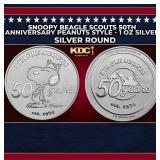 Snoopy Beagle Scouts 50th Anniversary Peanuts Styl