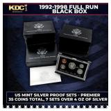 1992-1998 Full Run US Mint Premier Silver Proof Se