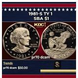 1981-s Ty 1 Proof Susan B. Anthony Dollar $1 pr70