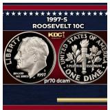 1997-s Proof Roosevelt Dime 10c pr70 dcam SEGS