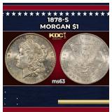 1878-s Morgan Dollar $1 Grades ms63